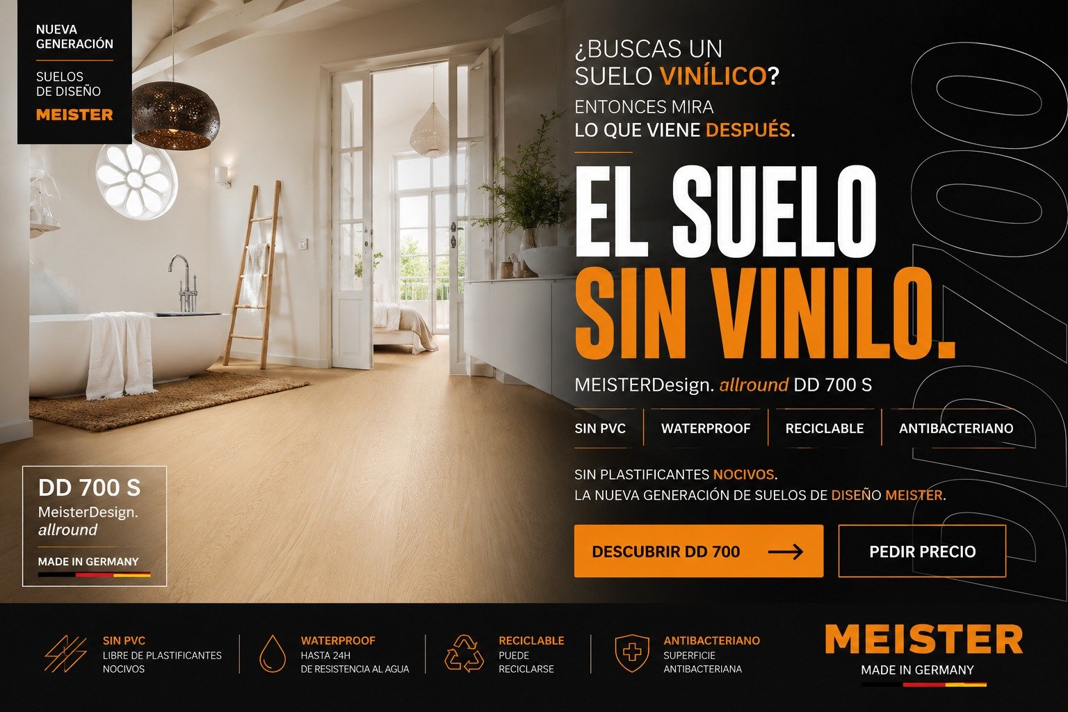 MEISTERDesign allround DD 700 S, suelo de diseño sin PVC en MEISTER Archidona
