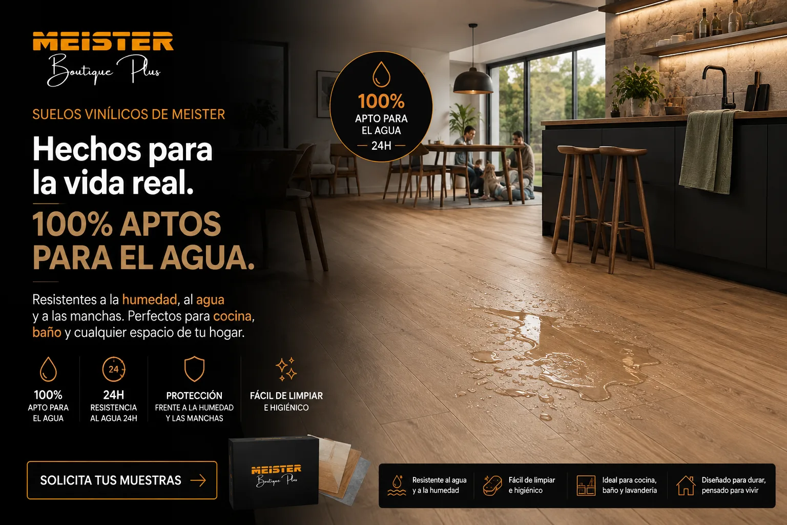 Suelo MEISTER para cocina, baño y zonas húmedas
